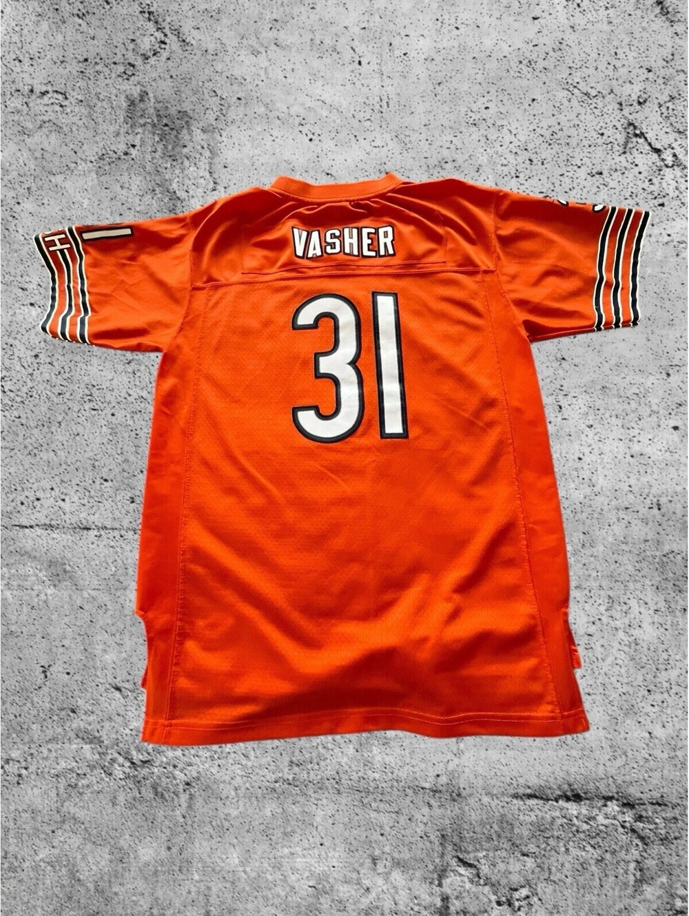 Vintage Nathan Vasher #31 Chicago Bears NFL Orange Reebok Jersey Men S/M Y XL